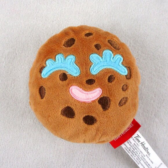 Tim Hortons Smile Cookie Plush Chocolate Chip Reversible 4 Faces - Picture 4 of 7